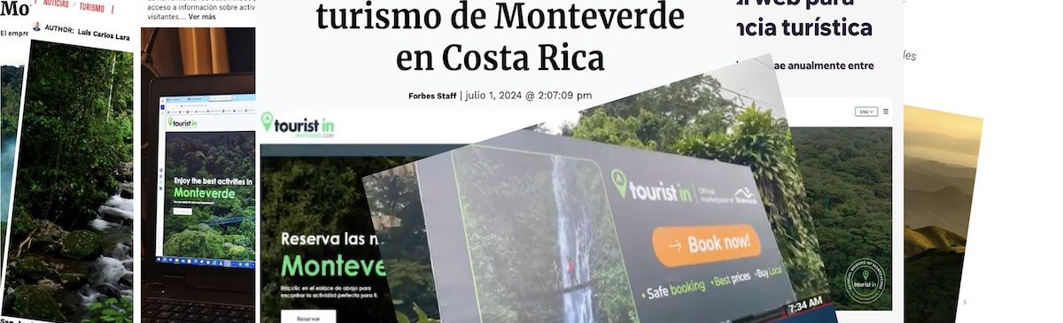 Couverture médiatique de Tourist in Monteverde dans Forbes Amérique centrale, les médias locaux et les réseaux sociaux.